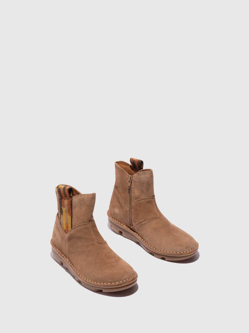 On Foot Camel Chelsea Ankle Boots