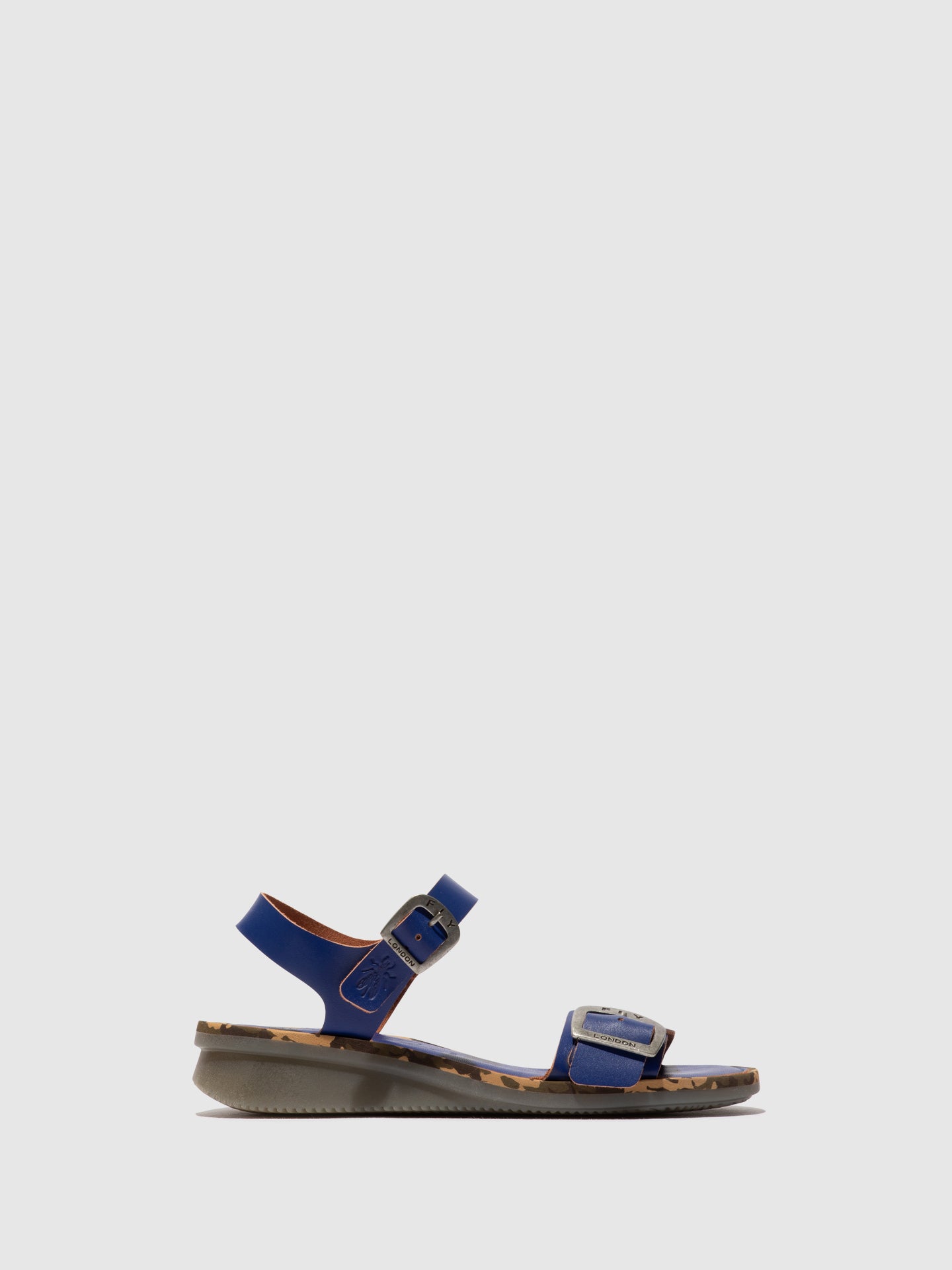 Fly London Blue Sling-Back Sandals