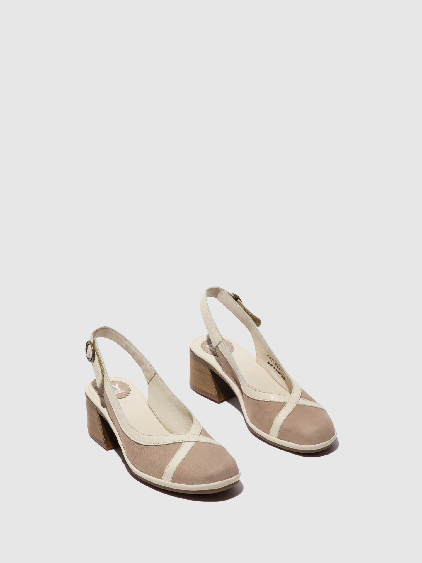 Fly London Sandálias com Tira no Calcanhar LEVO375FLY CONCRETE/OFFWHITE