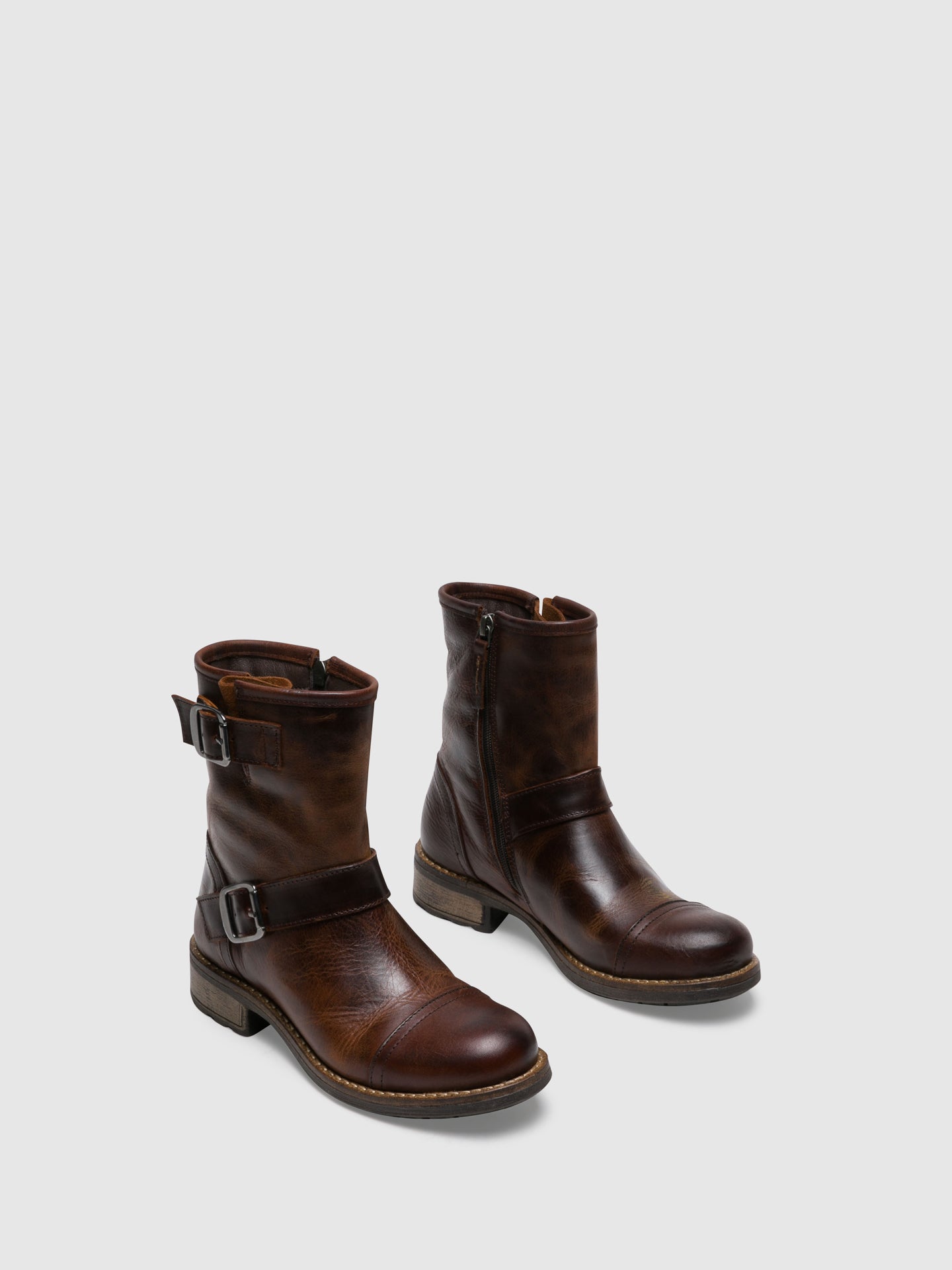 Foreva Botas com Fecho em Castanho