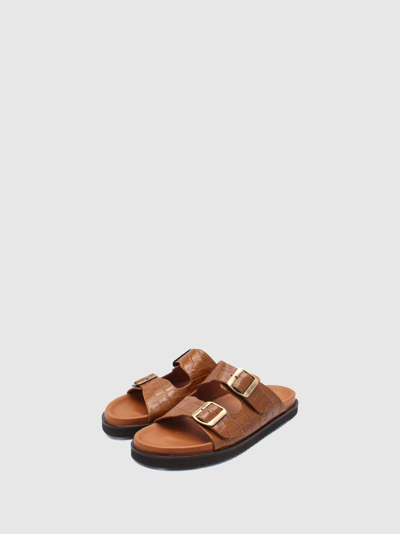 JJ Heitor Pantufas Abertas em Camel