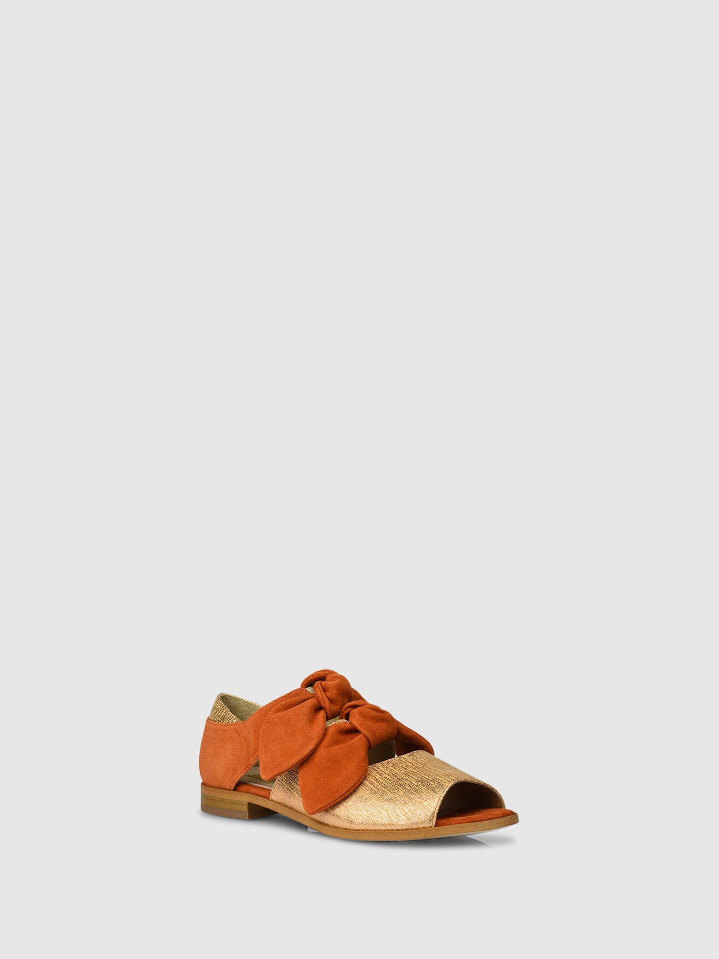JJ Heitor Bow Sandals A03L1 Gold/Orange