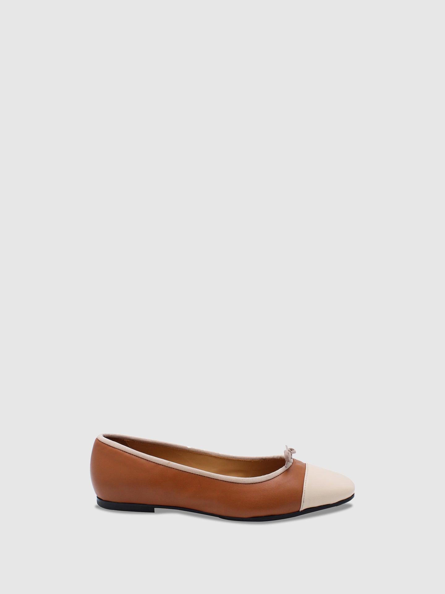 JJ Heitor Camel Bow Ballerinas