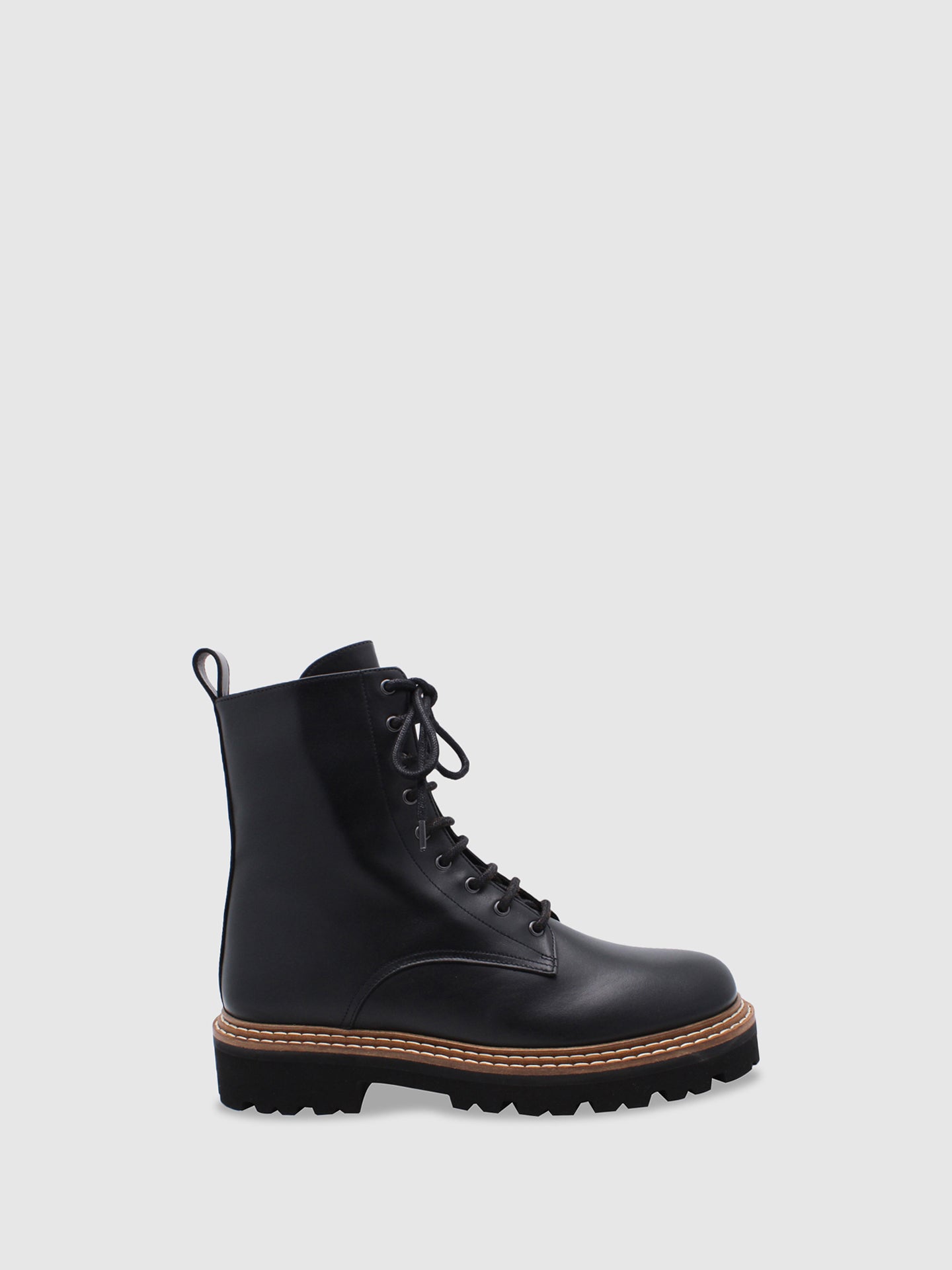 JJ Heitor Black Military Boots