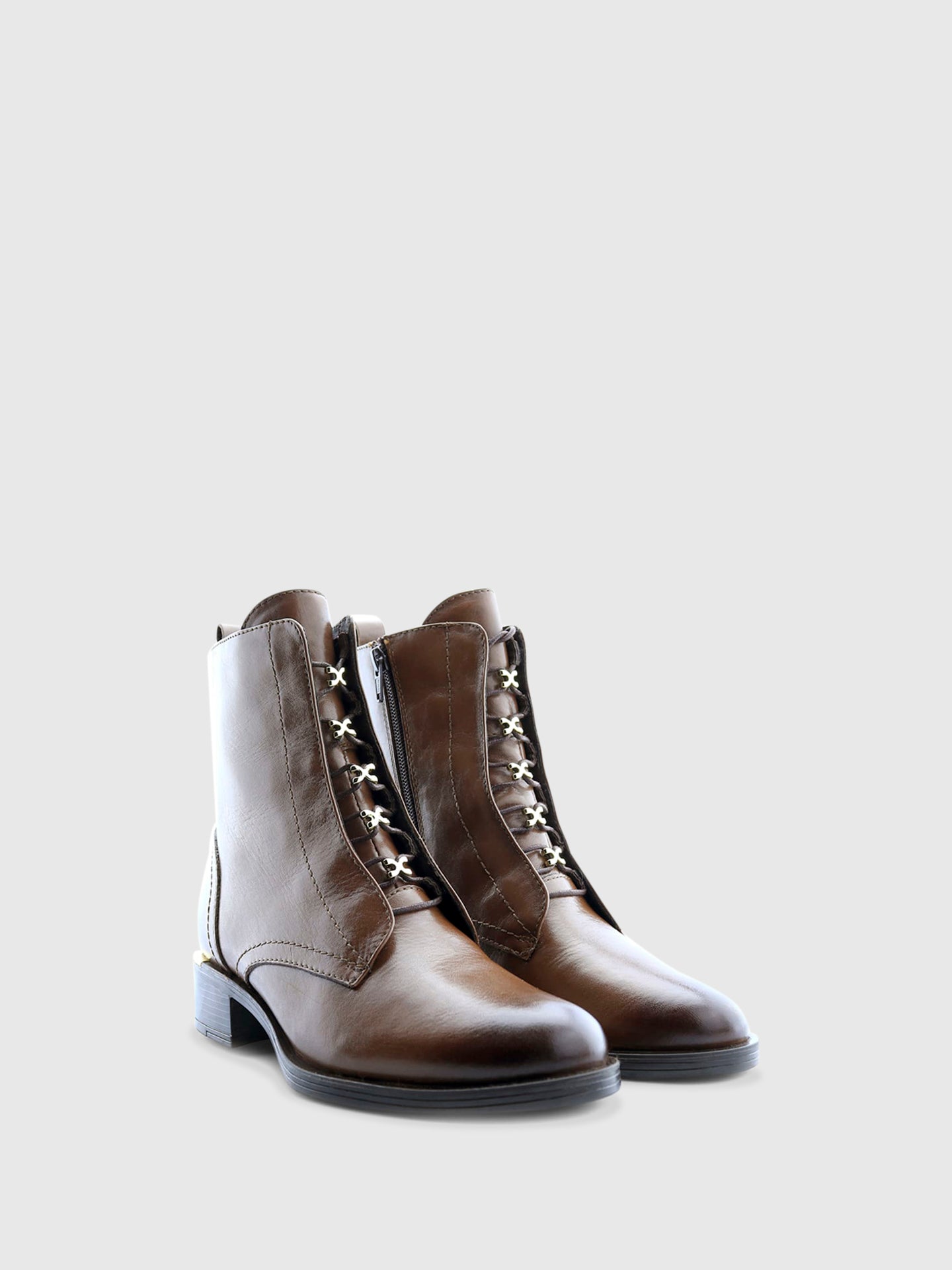 PARODI SHOES Botins com Fecho 95/LIVORNO Castanho