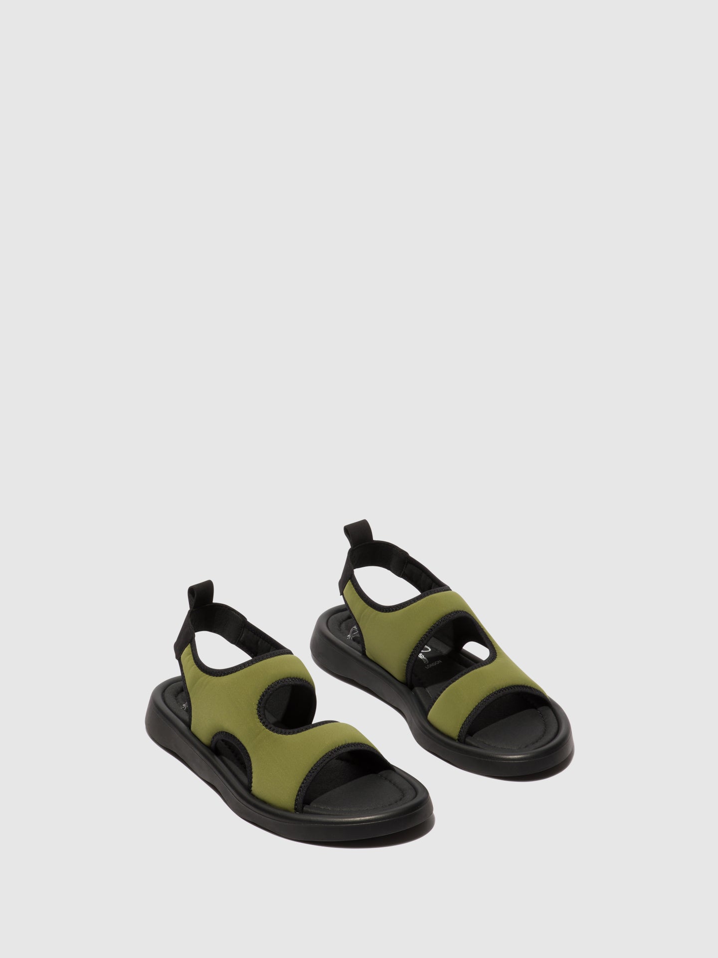 Fly London Sandálias com Tira no Calcanhar TREQ930FLY OLIVE/BLACK