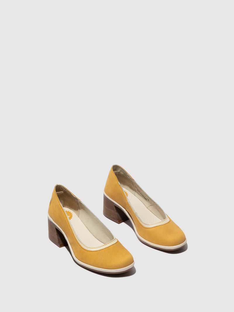 Fly London Classic Pumps Shoes LADE372FLY BUMBLEBEE/OFFWHITE