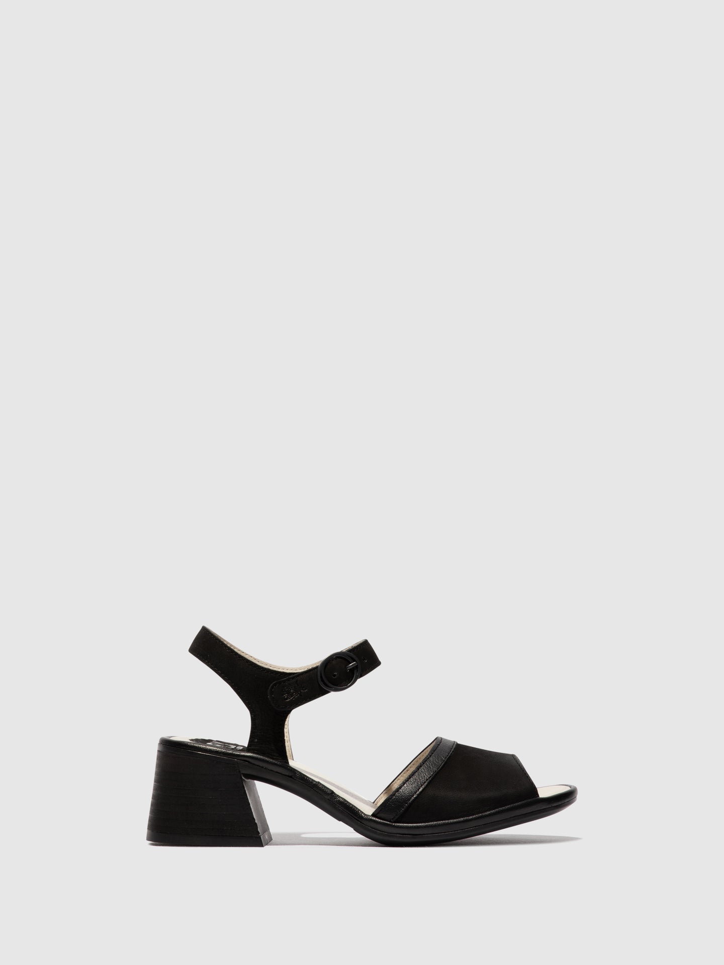 Fly London Ankle Strap Sandals LEAR374FLY BLACK