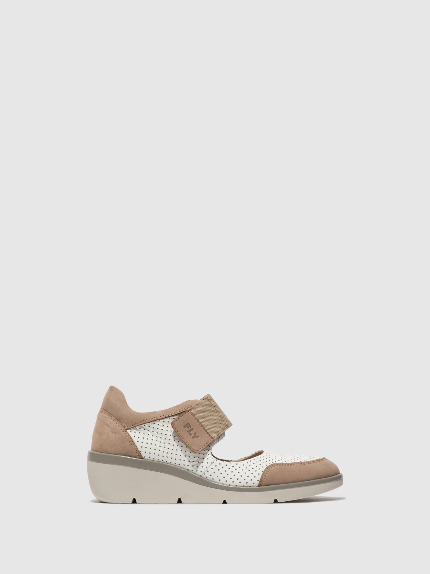 Fly London Sapatos com Velcro NAJE583FLY CONCRETE/OFFWHITE