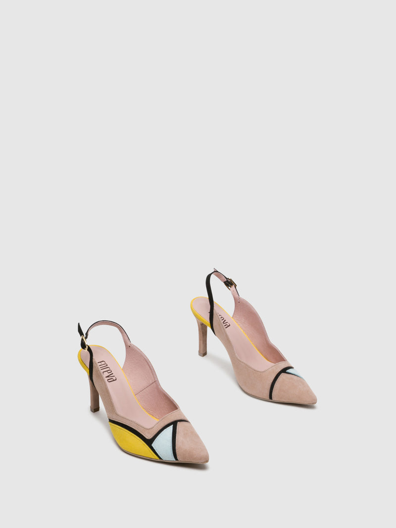 Foreva Yellow Tan Stiletto Shoes