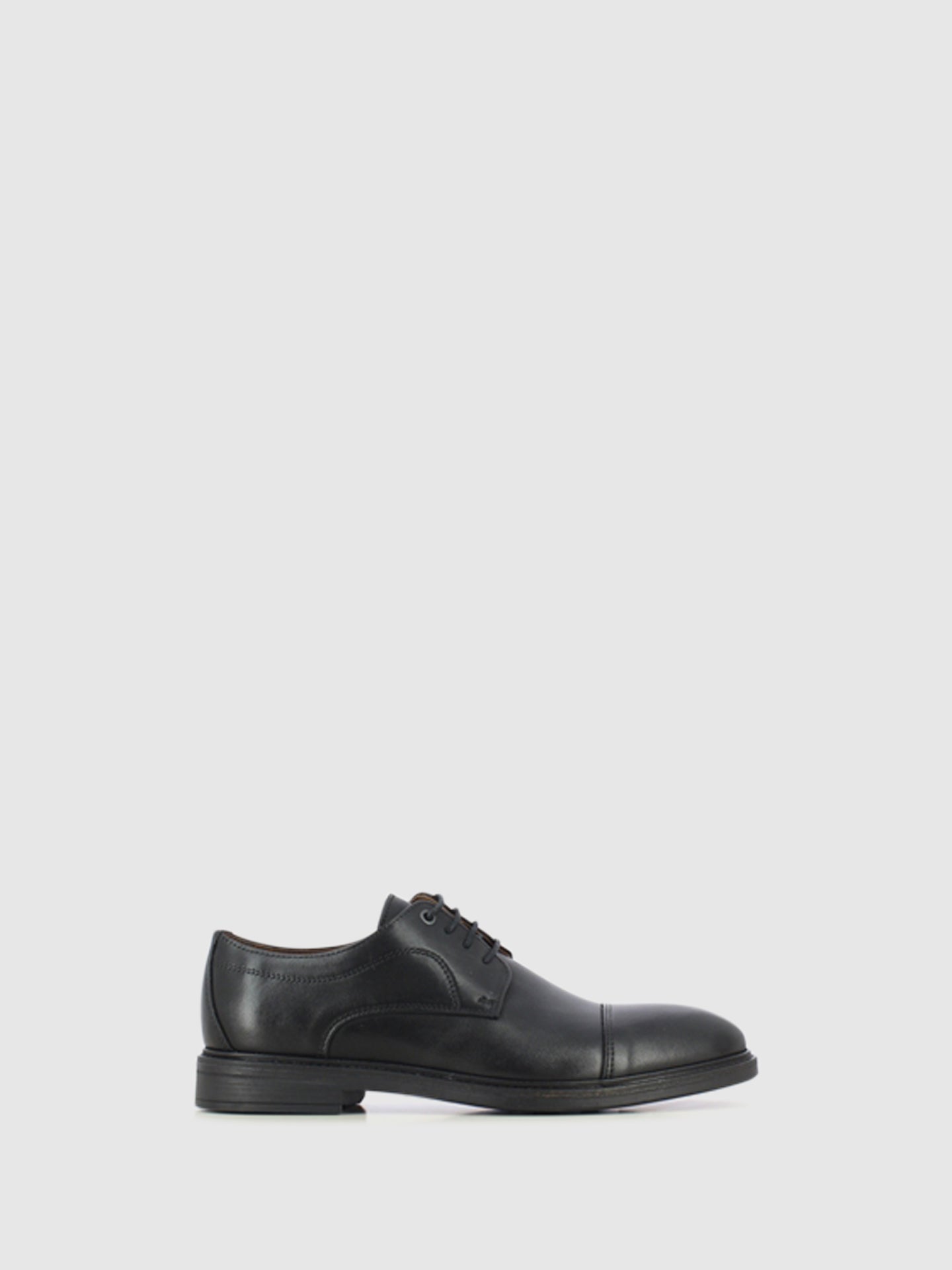 Foreva Sapatos com Atacadores em Pele Preta