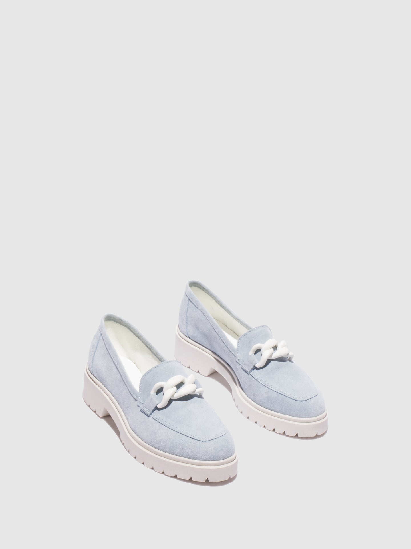Foreva Sapatos com Ponta Redonda em Azul