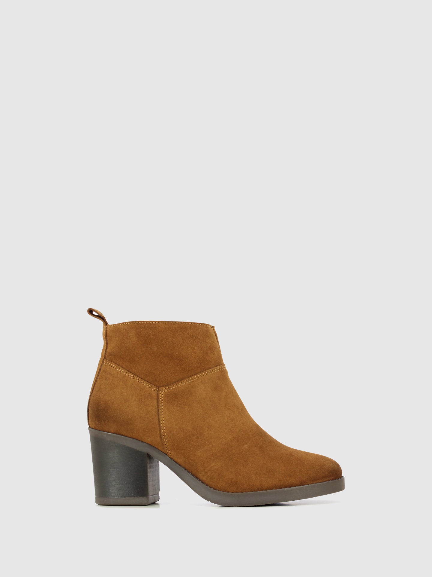 Foreva Botins com Fecho em Camurça Camel