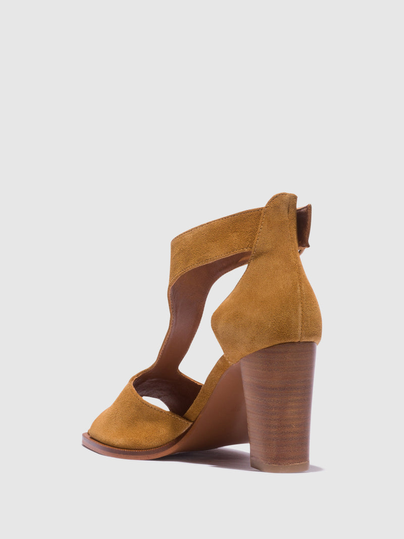 Foreva Brown Ankle Strap Sandals