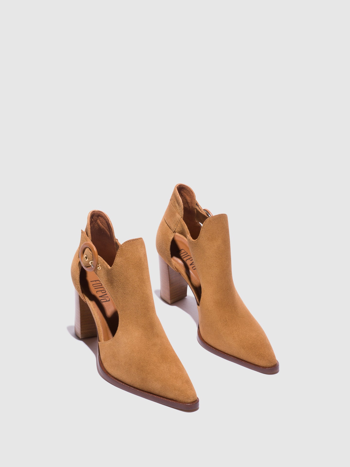 Foreva Sandálias com Fivela em Camel