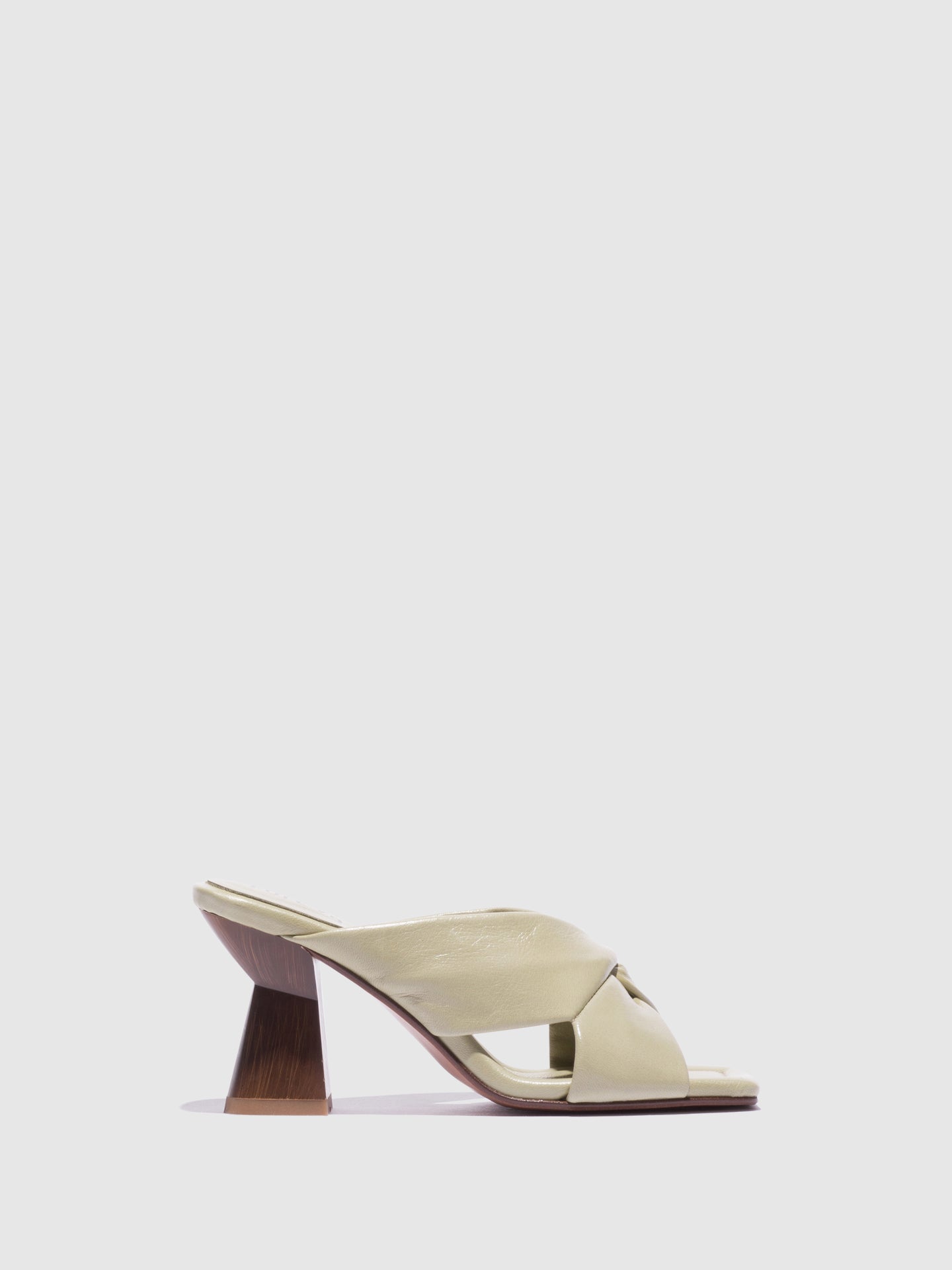 Foreva Mules de Salto Grosso em Verde
