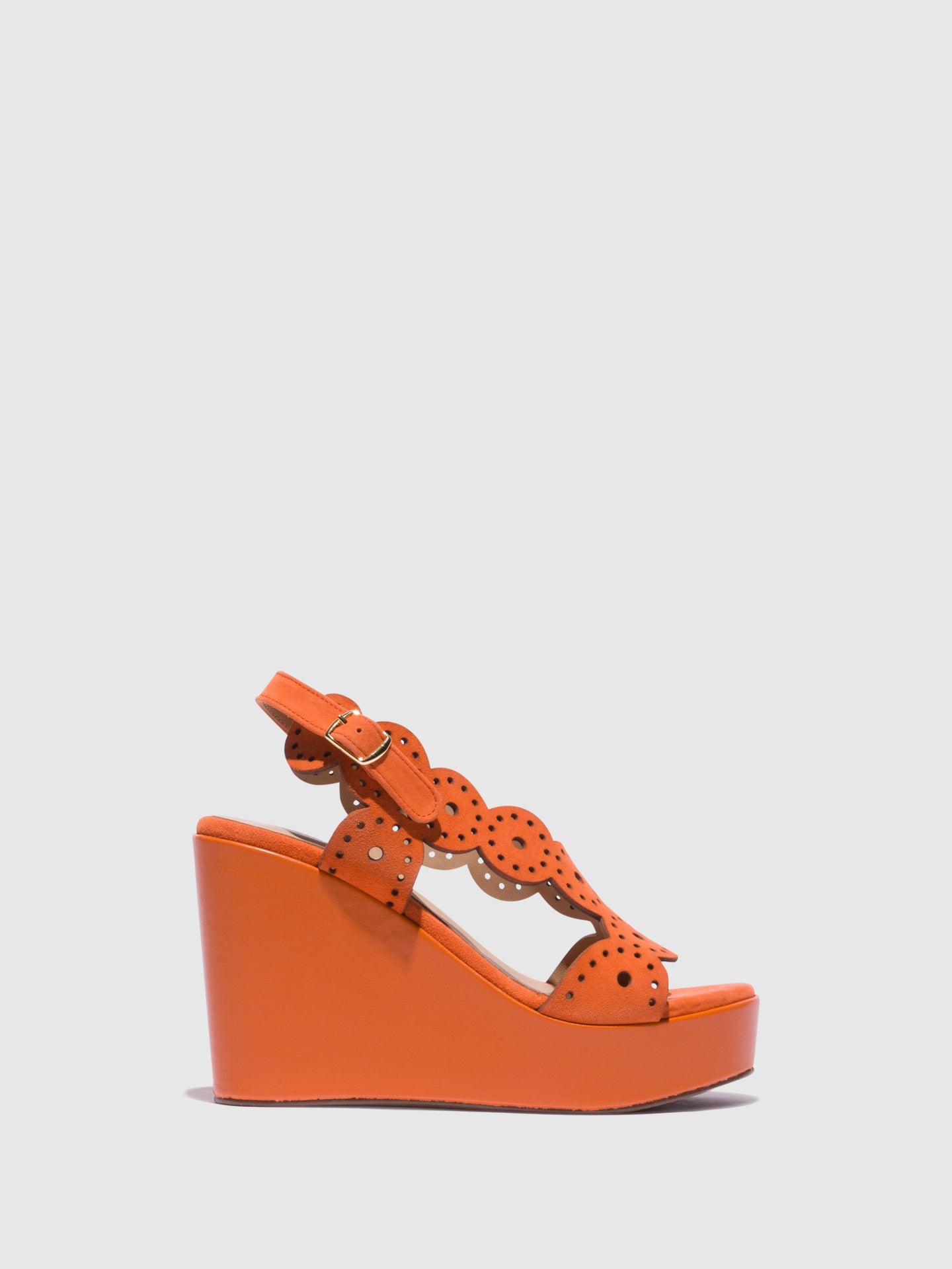Foreva Orange Wedge Sandals