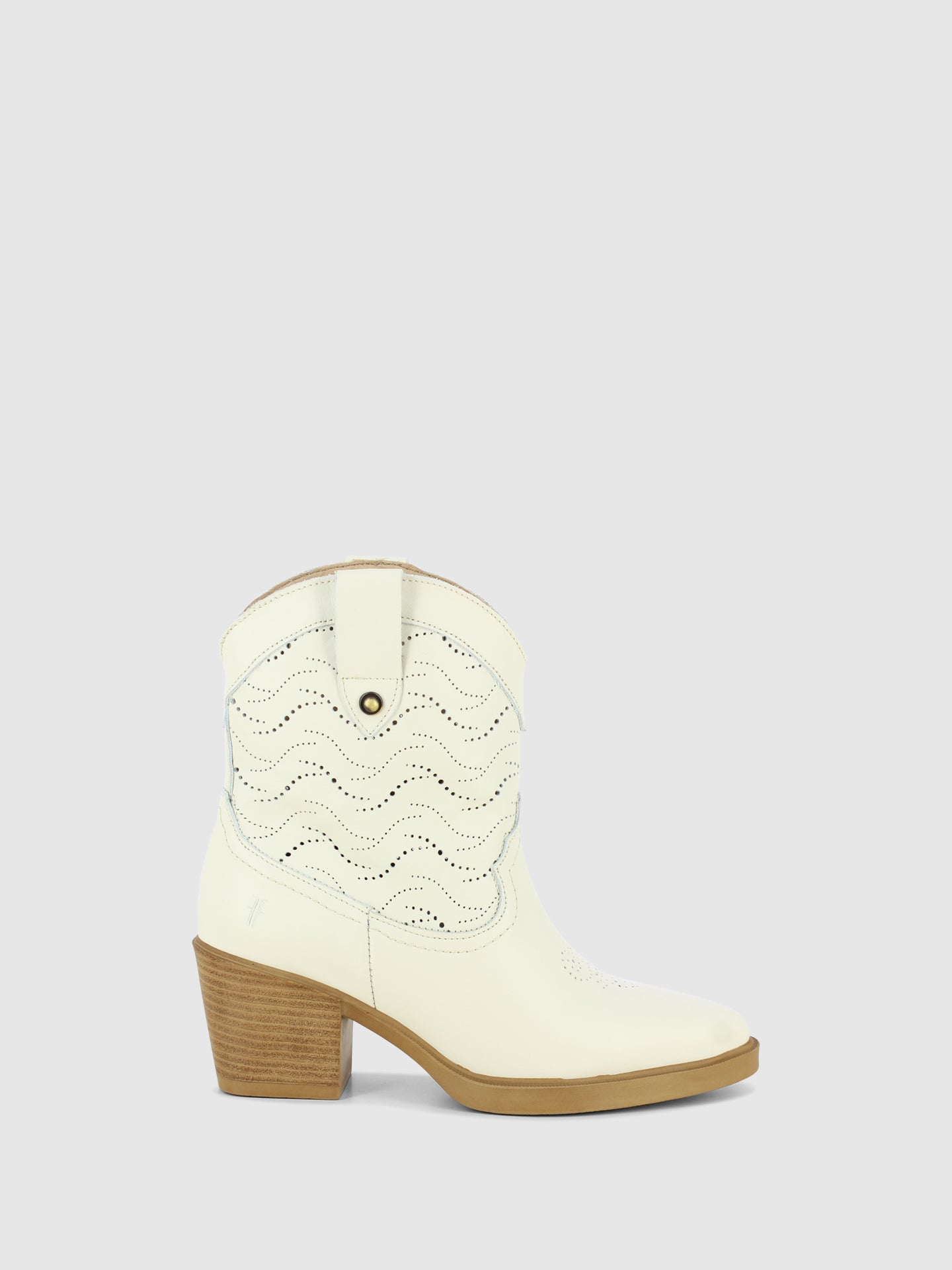 Foreva Botins Texanas em Branco Cru