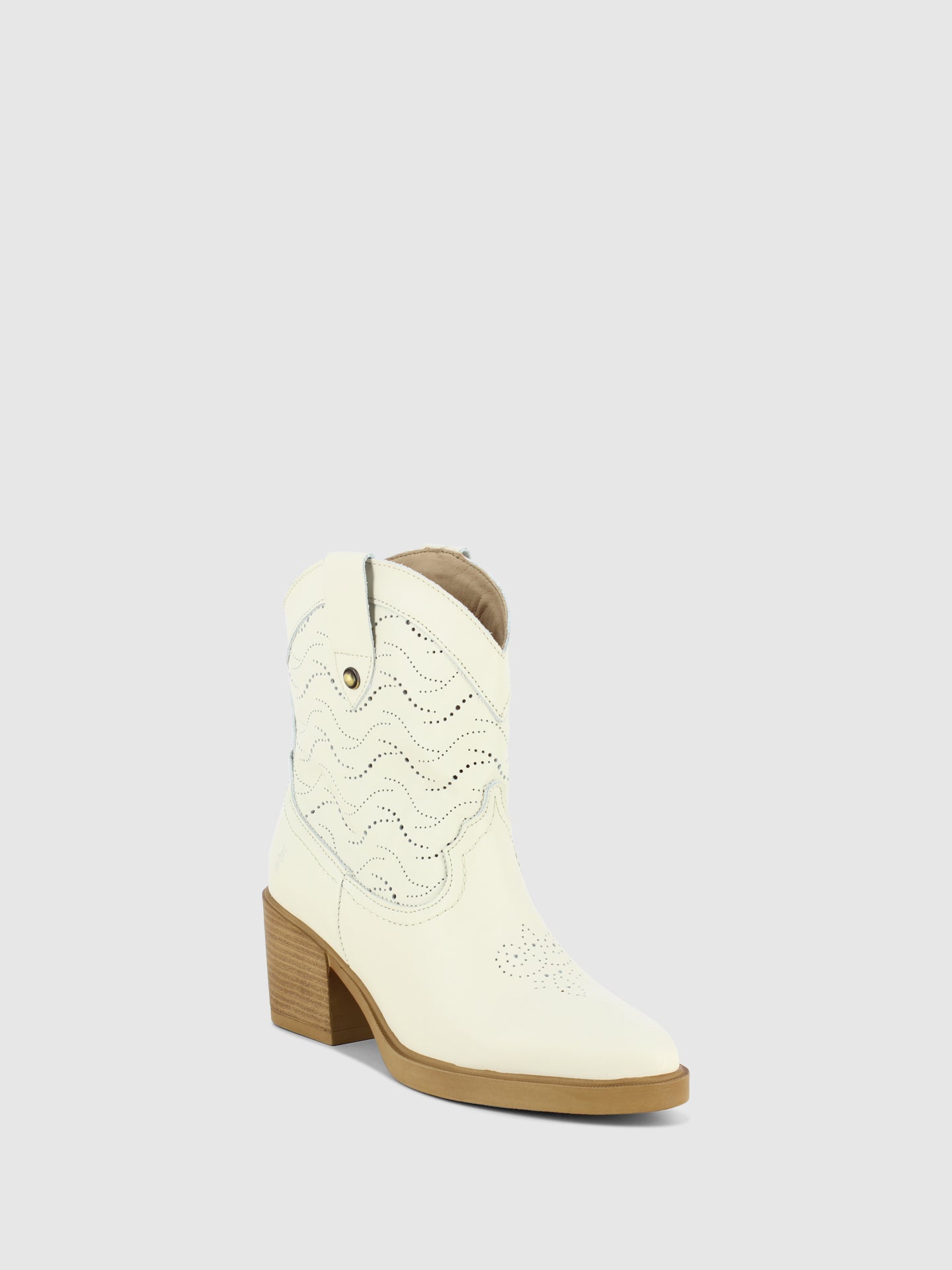 Foreva Botins Texanas em Branco Cru