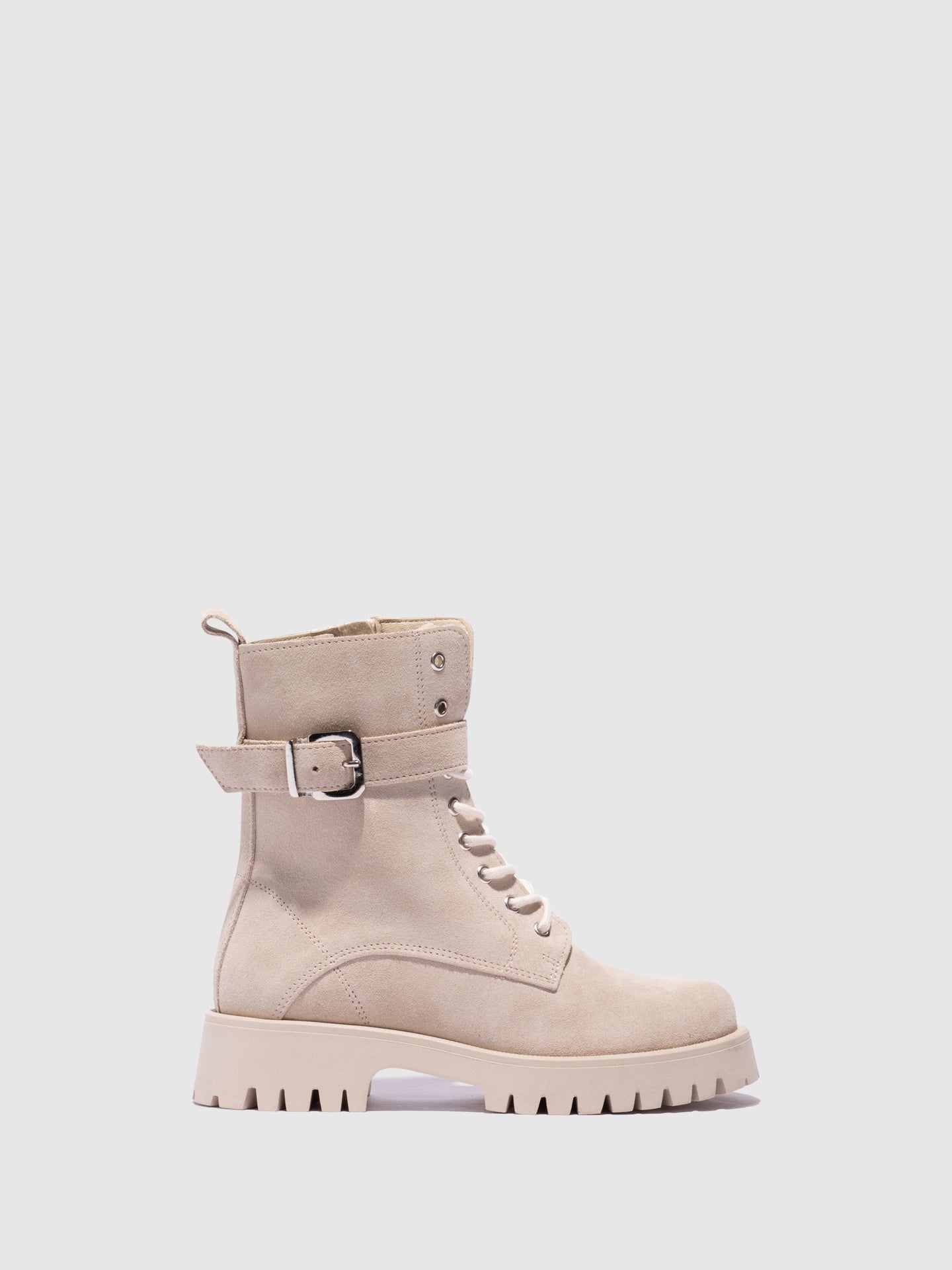 Foreva Botins com Atacadores em Bege