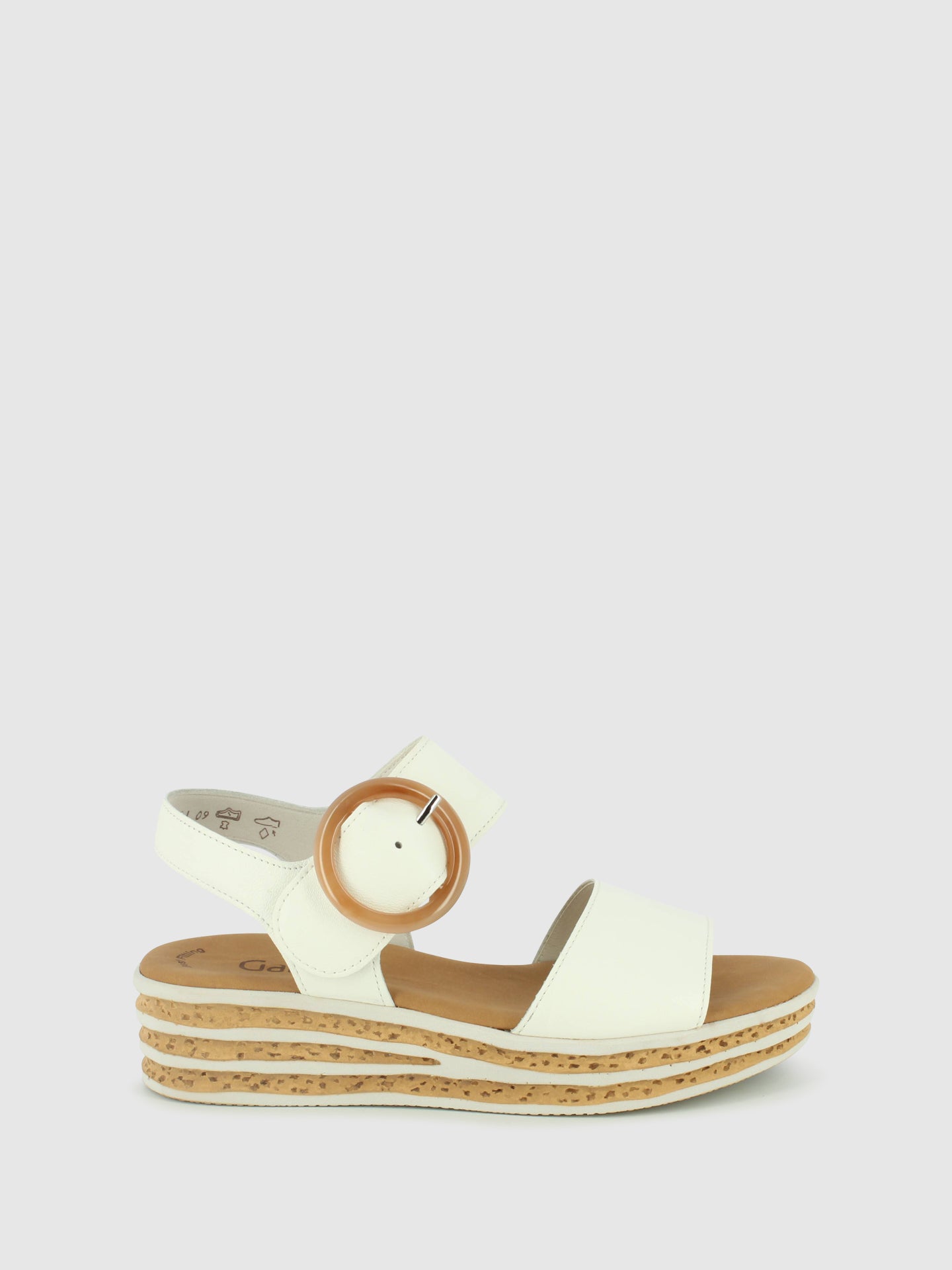 Gabor Sandálias com Velcro em Branco