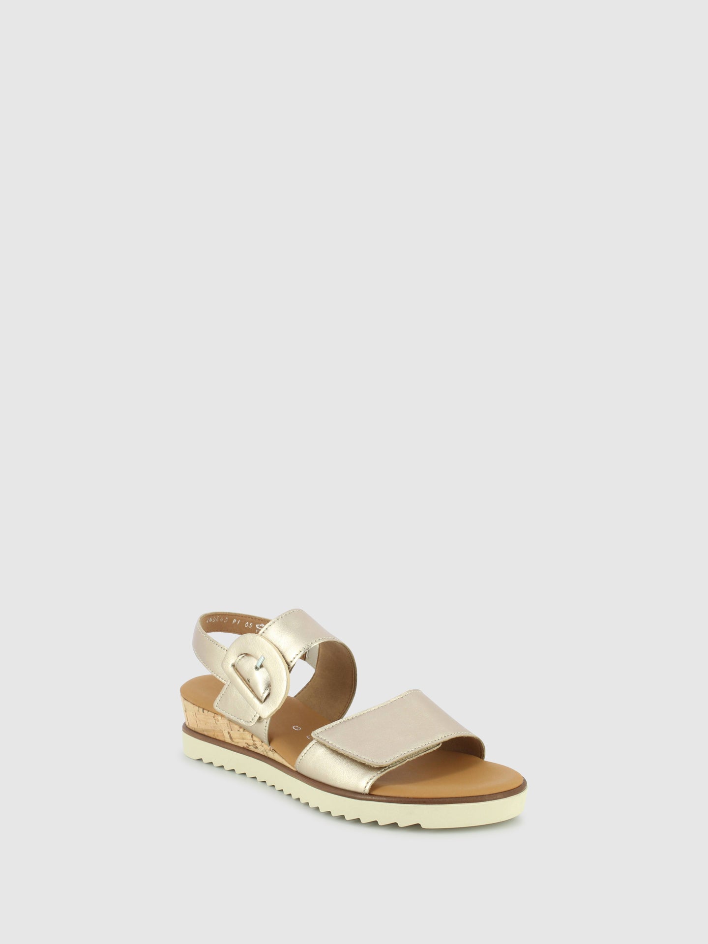 Gabor Champanhe Velcro Sandals