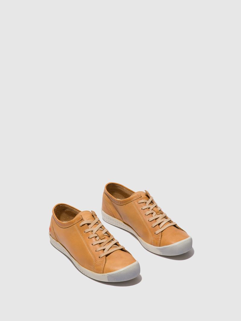 Softinos Orange Lace-up Trainers