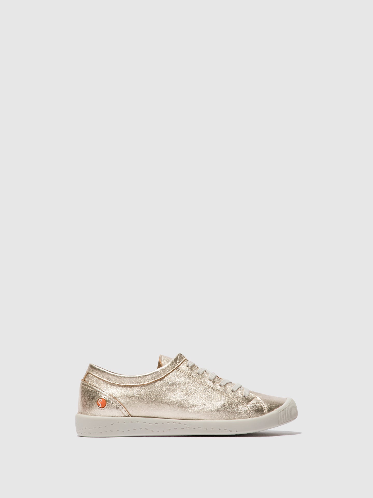 Softinos Beige Lace-up Trainers