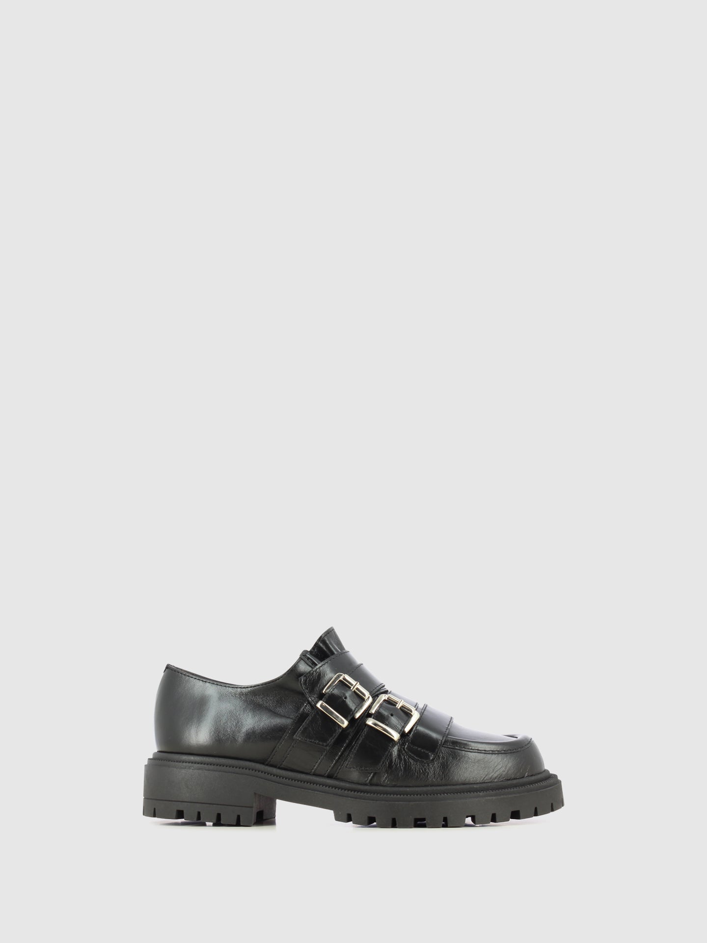 Sofia Costa Sapatos com Apliques em Preto