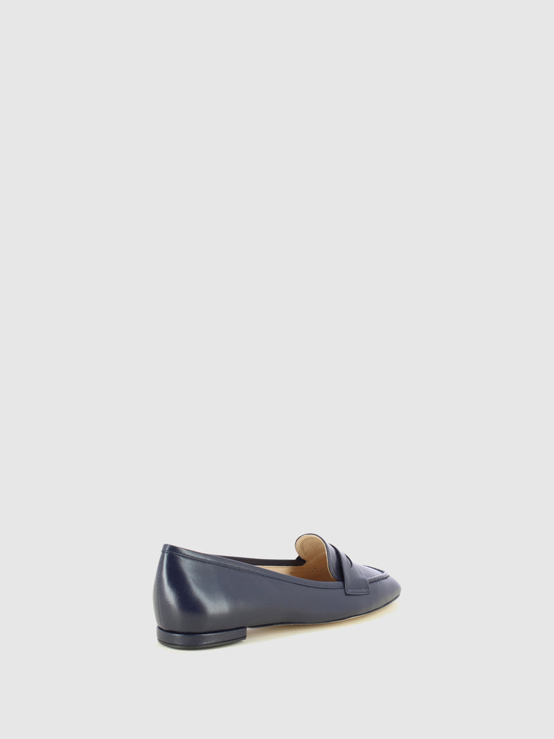 Sofia Costa Sapatos Loafer em Azul Marinho