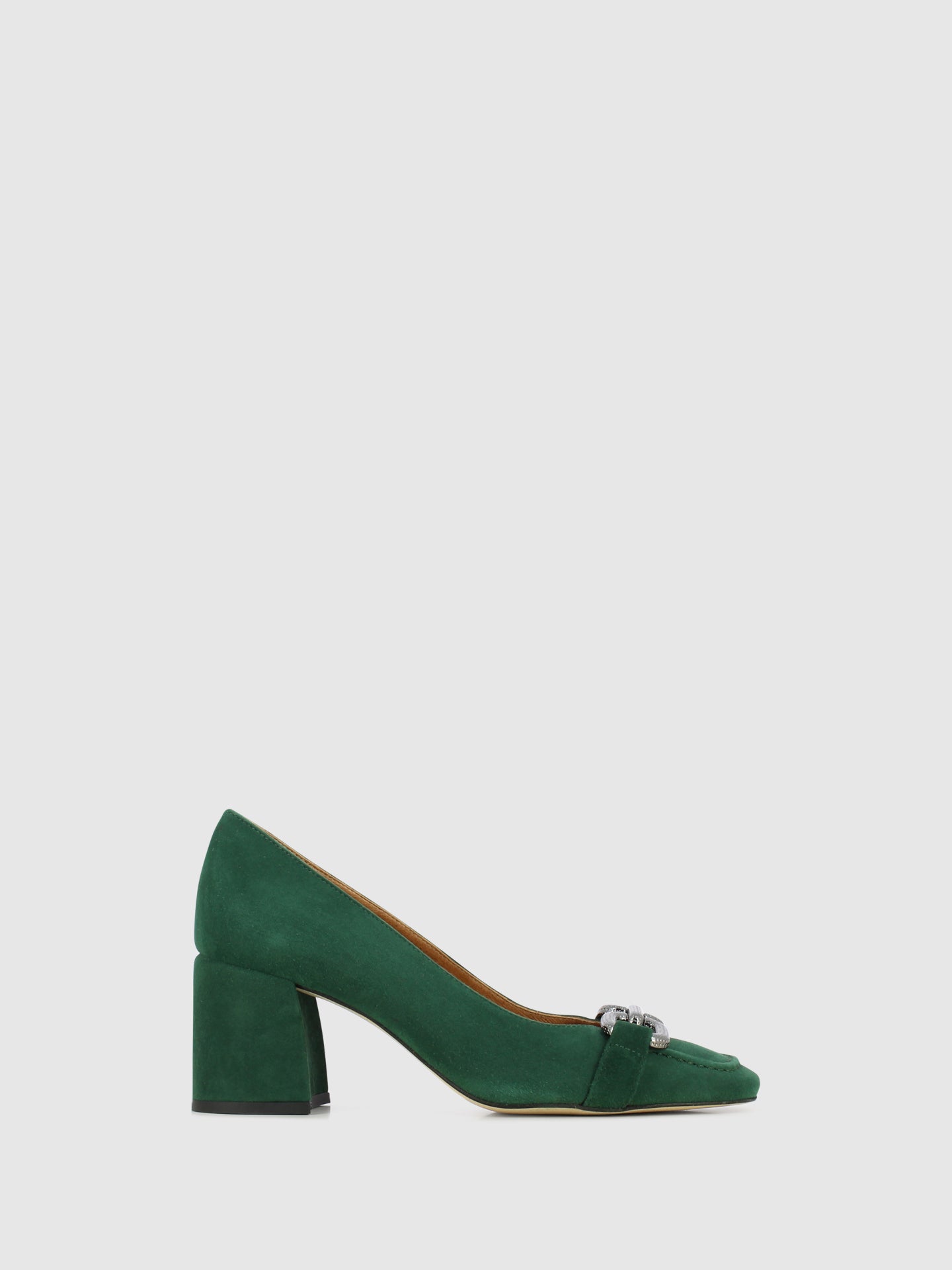 Sofia Costa Sapatos com Apliques em Verde