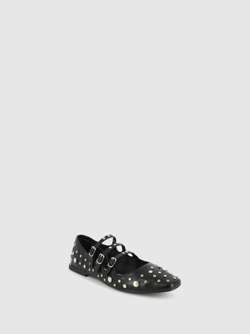 Top3 Sapatos com Fivela em Preto