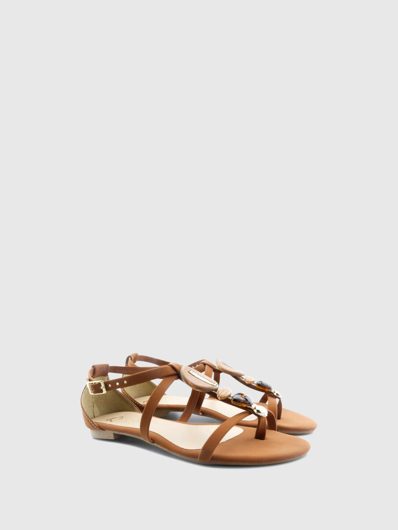 QUERO QUERO Sandálias com Apliques 13/QQ5143WHISKY Orange