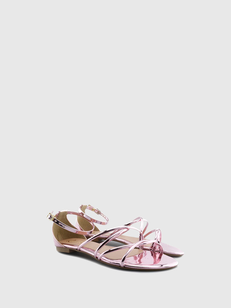 QUERO QUERO Sandálias com Tira no Tornozelo 13/QQ5744ROSA Pink