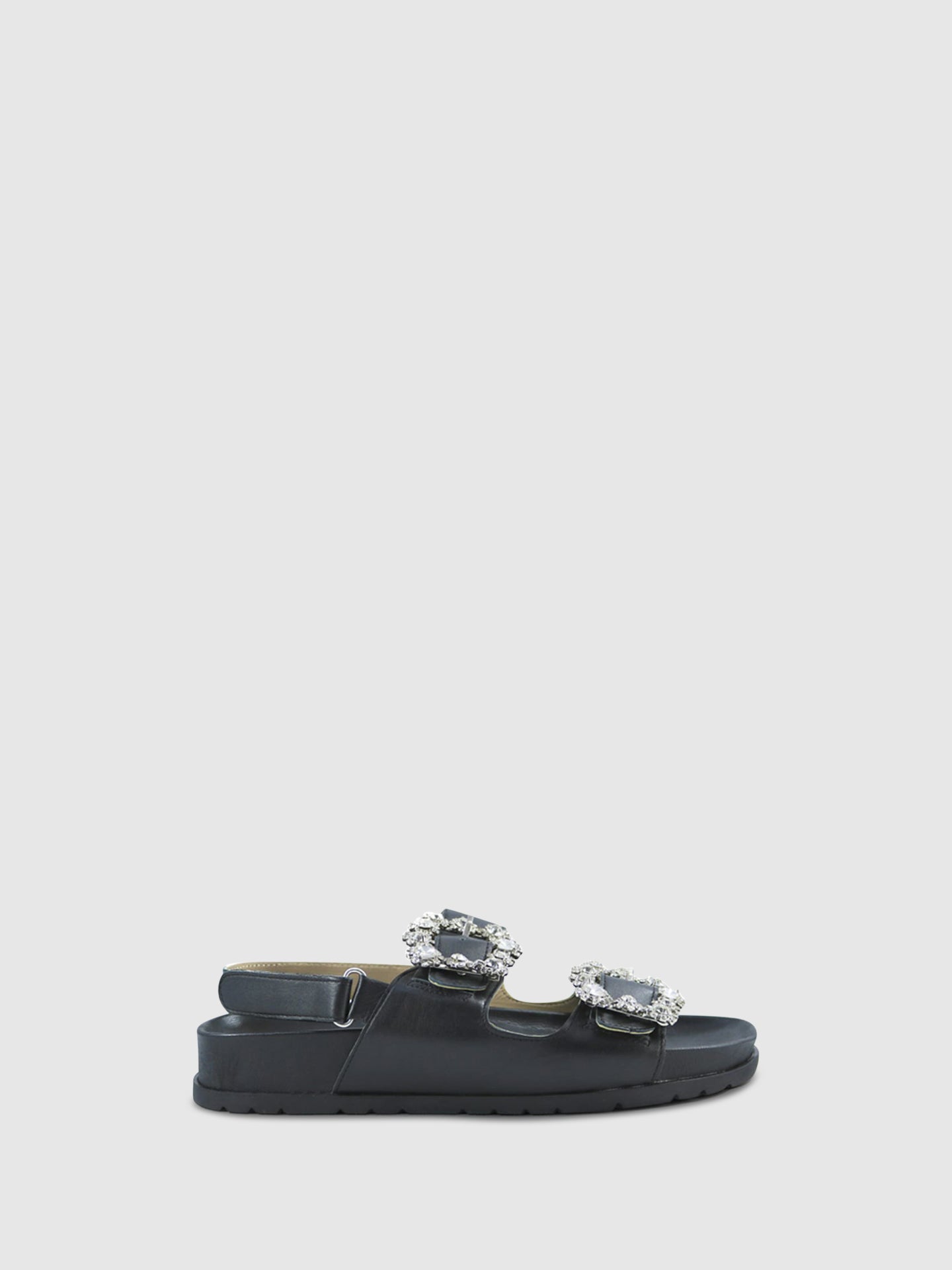 PARODI SUNSHINE Sandálias com Velcro 53/1926NERO Black