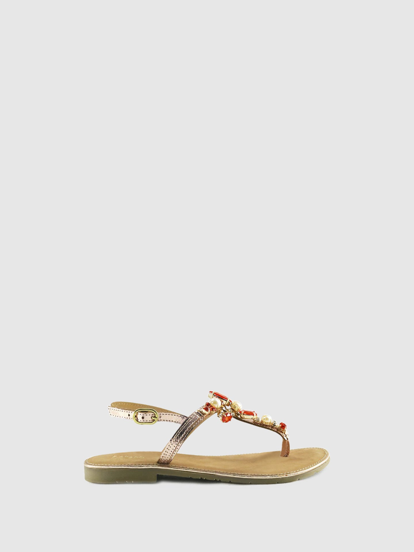 PARODI SHOES Sandálias com Apliques 53/1837ROSA/METAL Pink