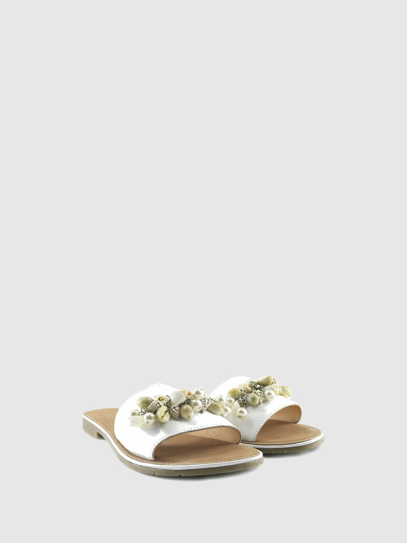 PARODI SHOES Chinelos de estilo Casual 53/1842BIANCO White