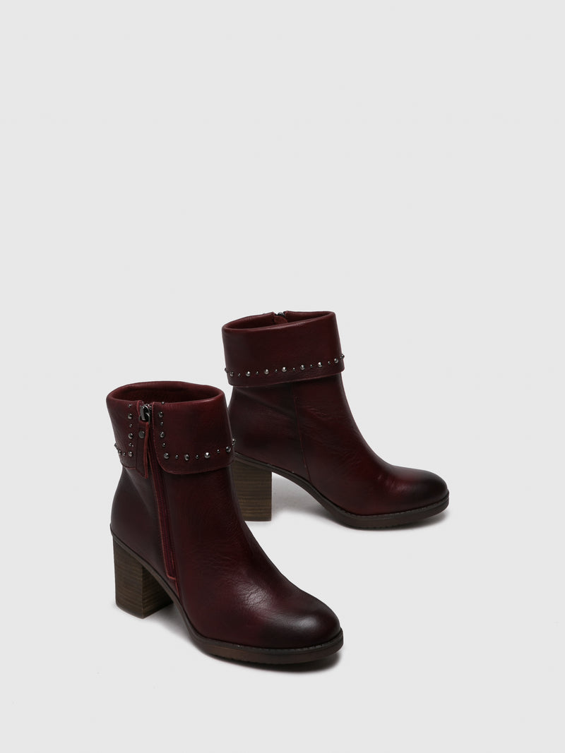 Carmela Botins com Fecho em Carmesim