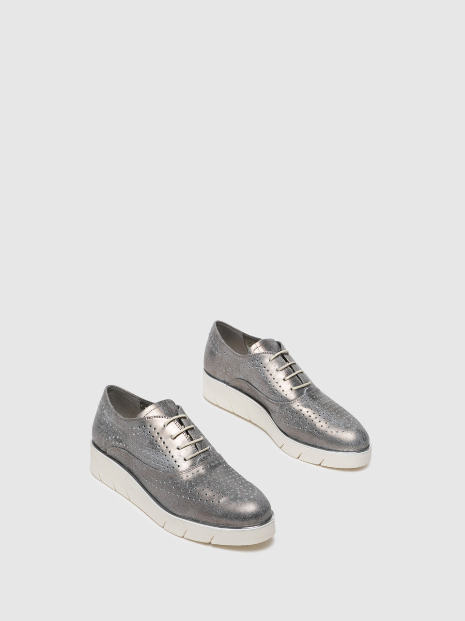 The Flexx Sapatos com Atacadores em Prateado