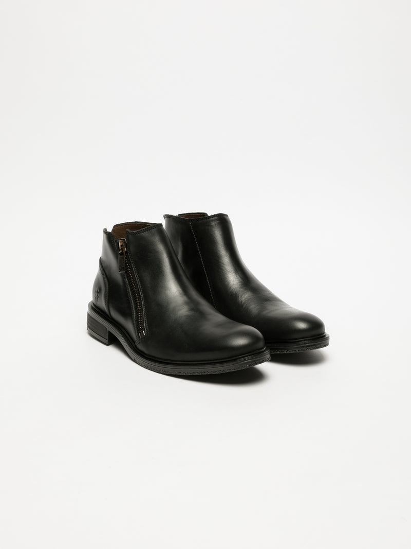 Fly London Botins com Fecho em Preto