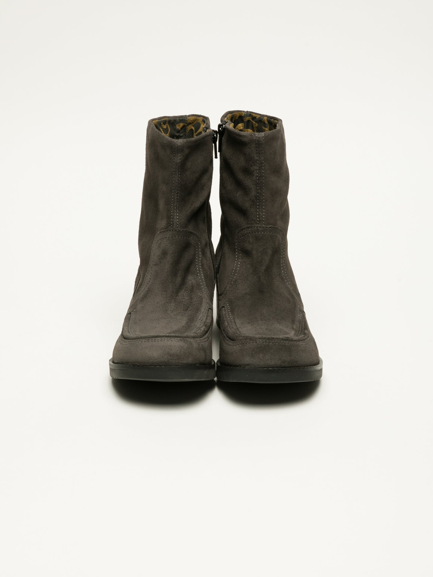 Fly London Botins com Fecho em Cinzento