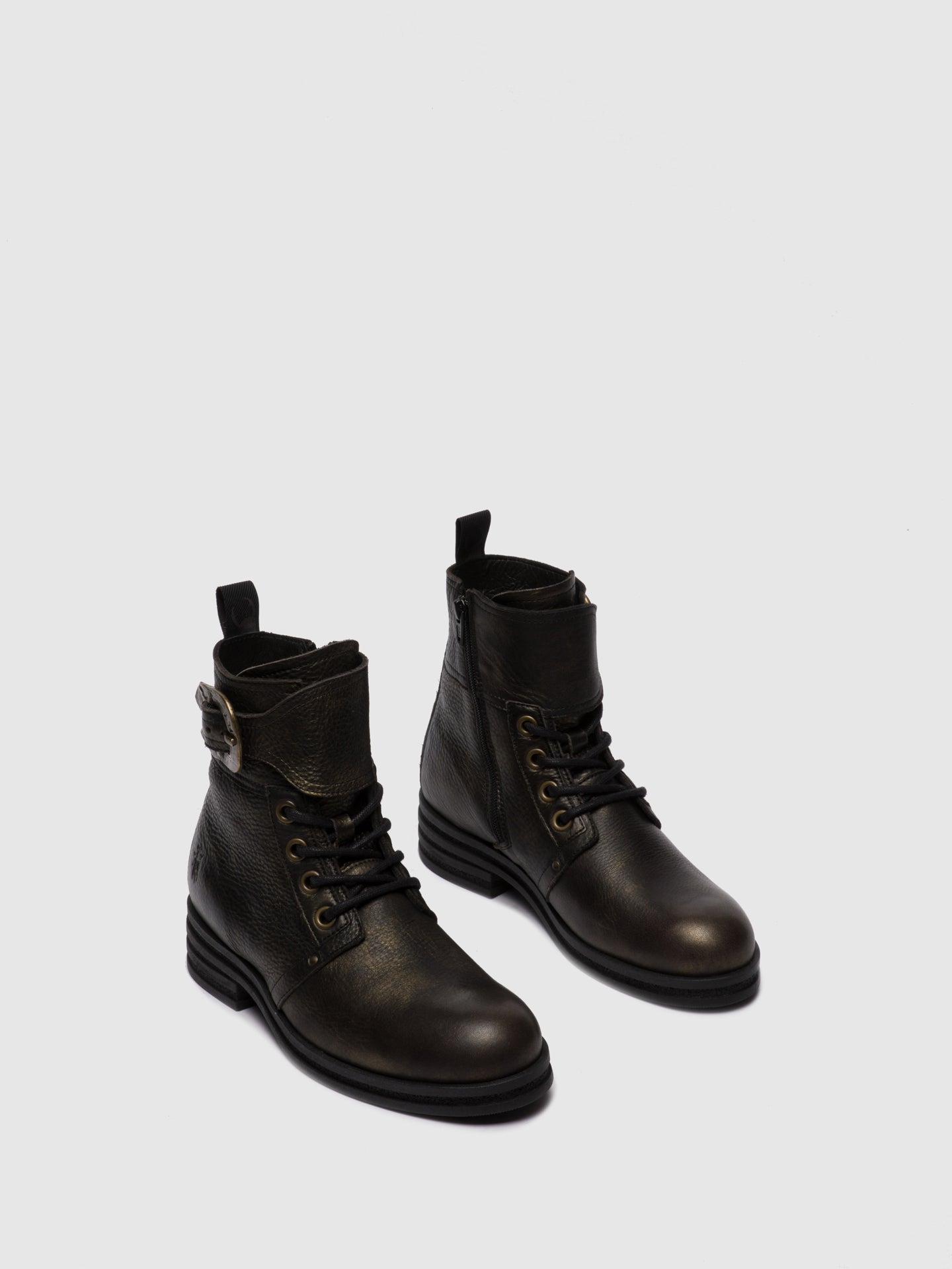 Fly London Botins com Atacadores KARA664FLY CICERO BLACK GOLD