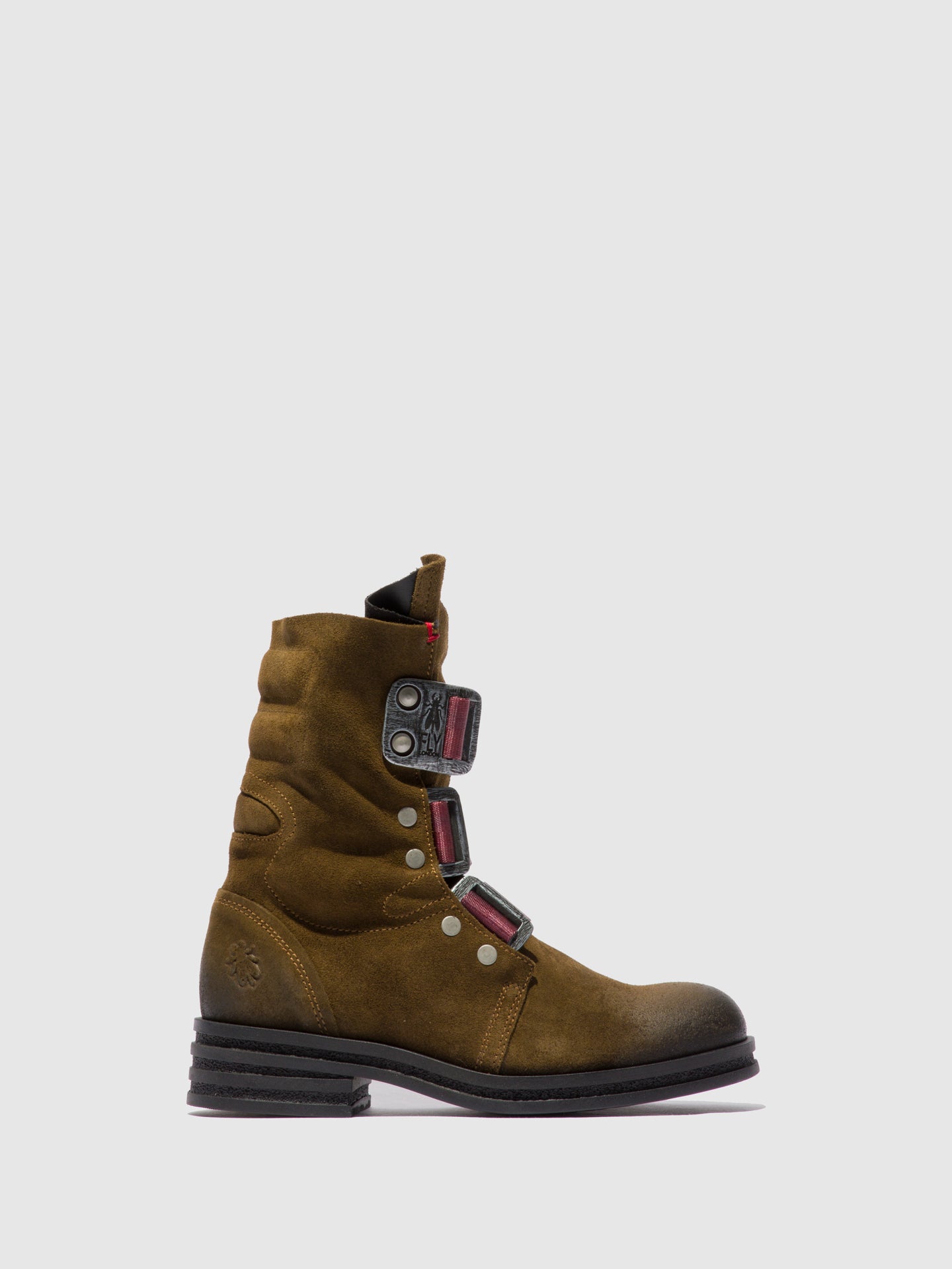 Fly London Botins com Fivela KIFF682FLY OILSUEDE SLUDGE