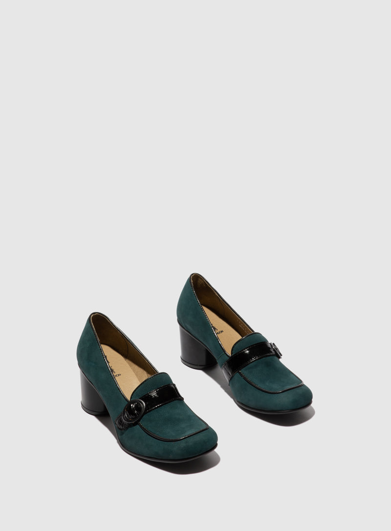 Fly London Sapatos Slip-on SUKE764FLY CUPIDO/LUXOR  TEAL/BLACK