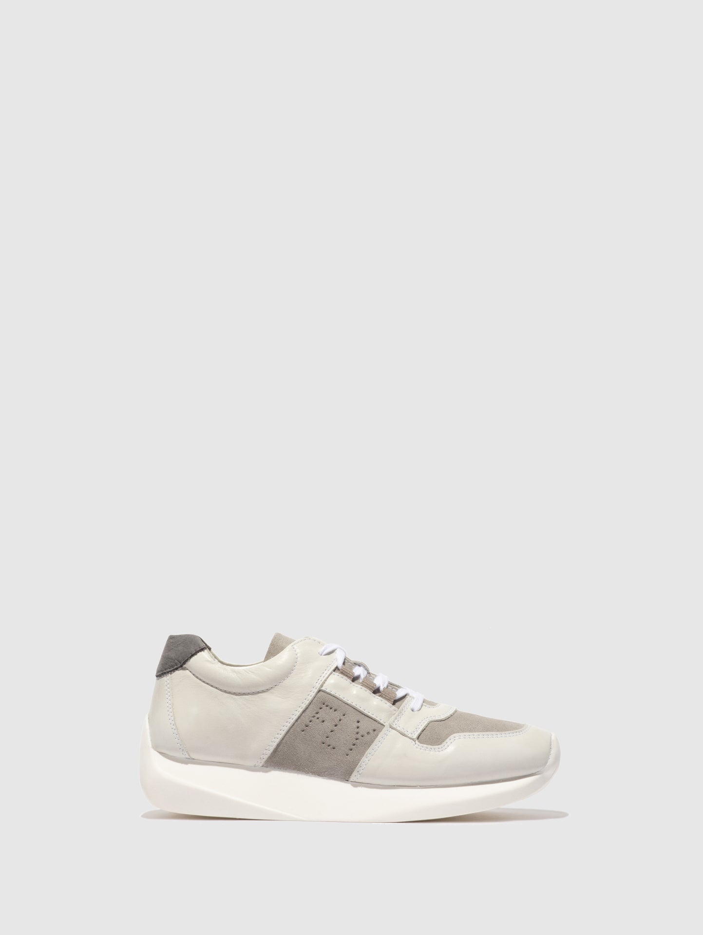 Fly London Ténis com Atacadores LUPO769FLY MAVICK/SUEDE WHITE/CONCRETE
