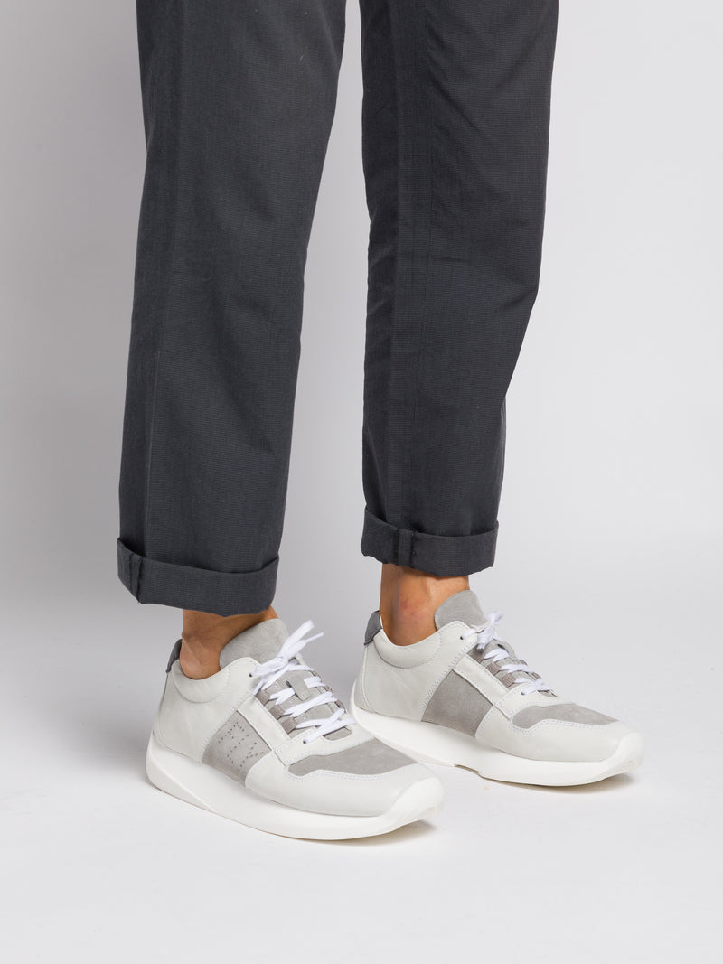 Fly London Ténis com Atacadores LUPO769FLY MAVICK/SUEDE WHITE/CONCRETE