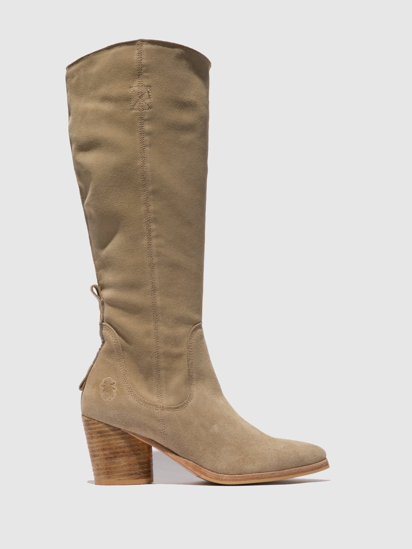 Fly London Zip Up Boots AMES826FLY SUEDE CREME