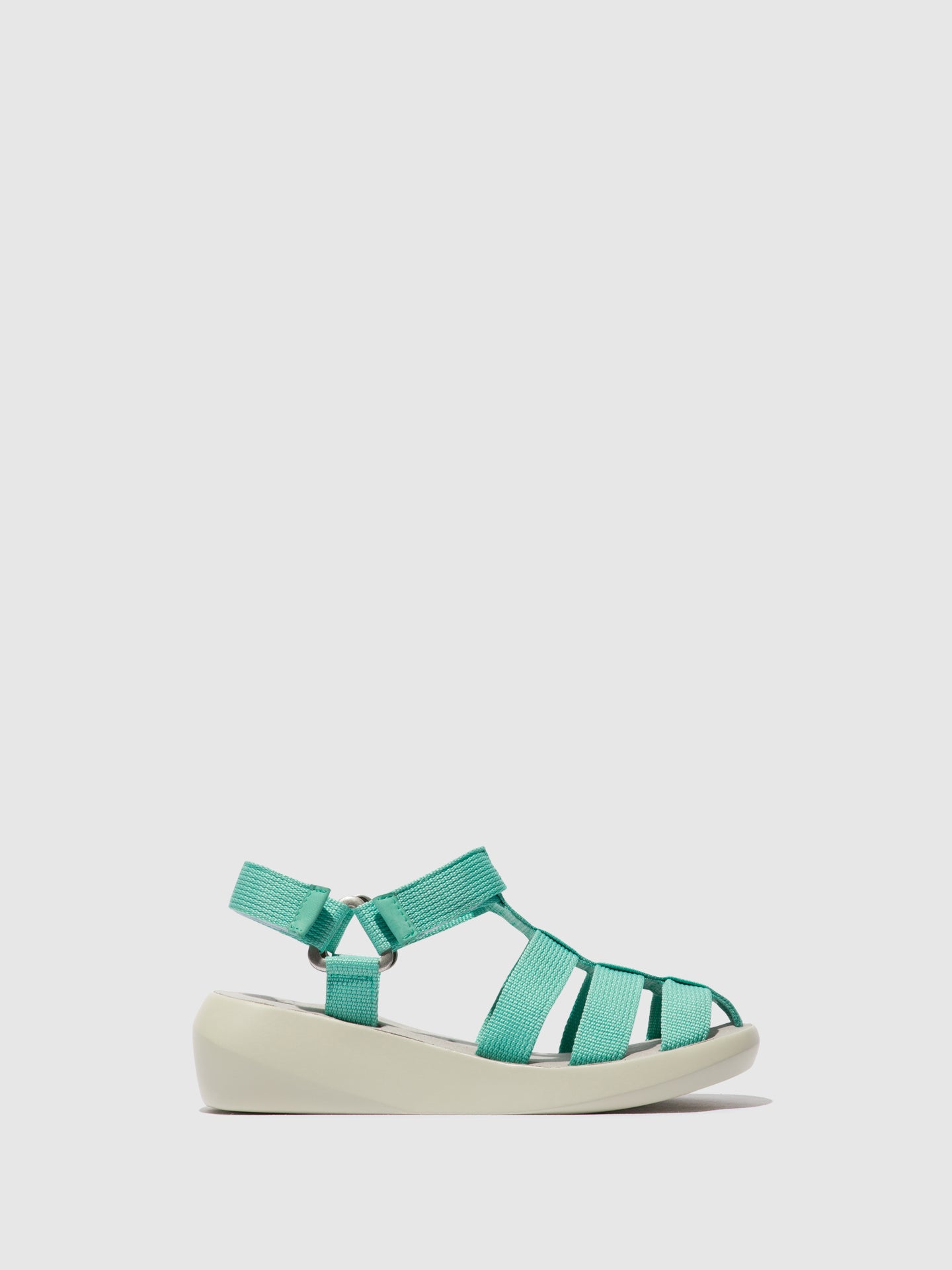 Fly London Sandálias com Velcro BASA841FLY AQUA