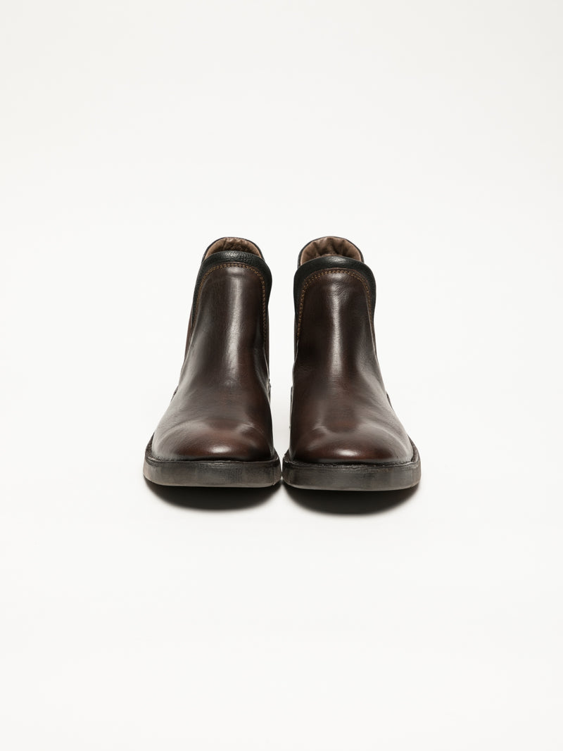 Fly London Brown Chelsea Ankle Boots