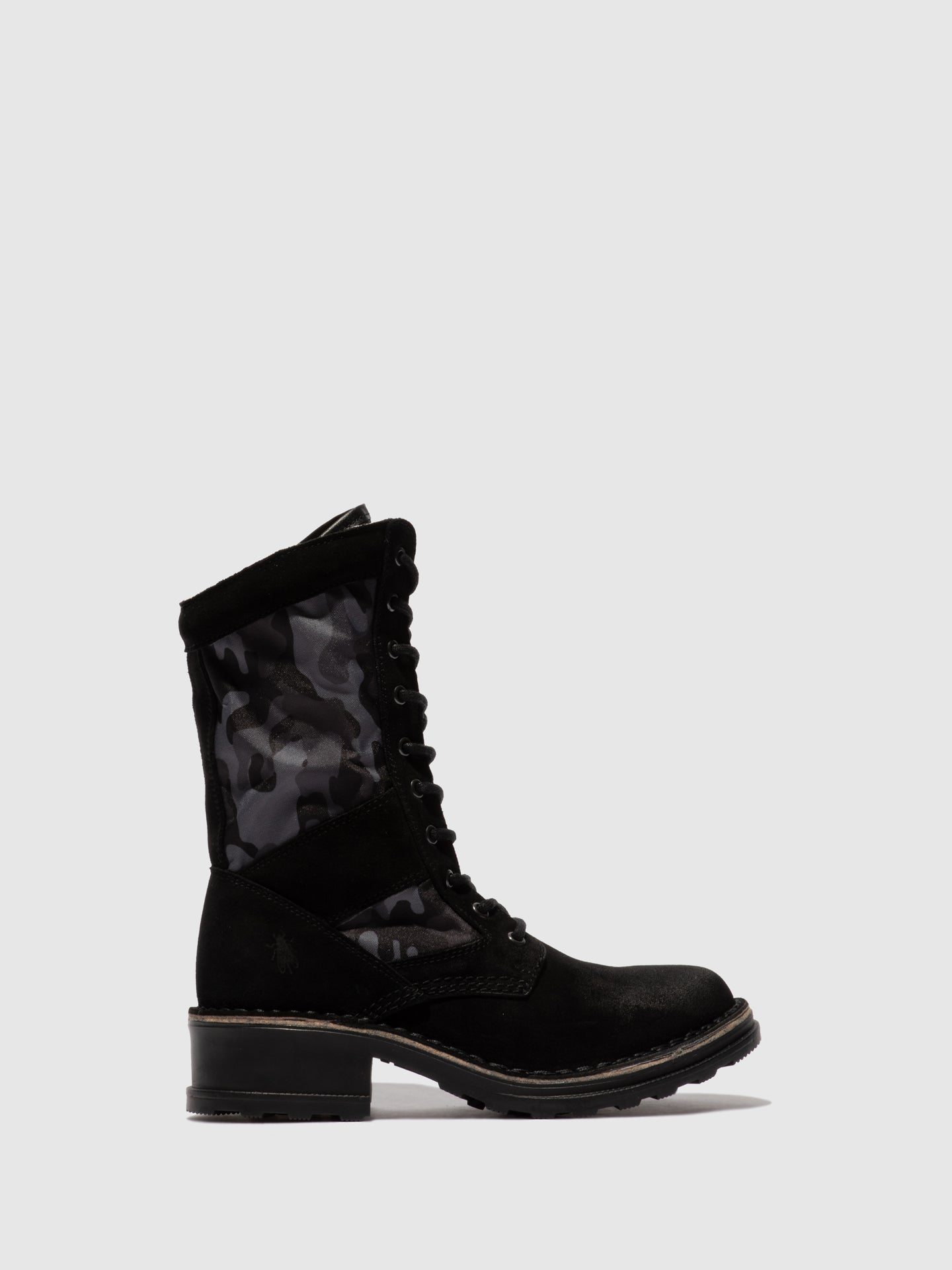 Fly London Botins com Atacadores TORO036FLY SUEDE BLACK